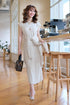 Casual Knitted Wear Dresses With Sweater Set